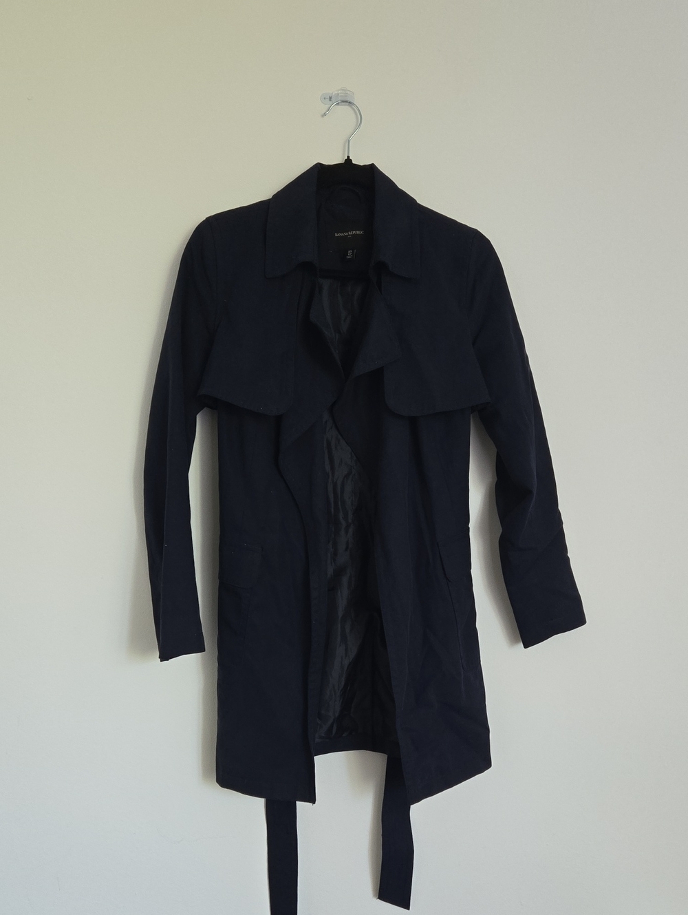 Xs Banana Republic Navy Short Trench Coat
